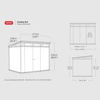 Keter Cortina 9 x 7 ft Resin Storage Shed – view 6