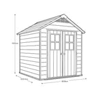 Keter Newton 7 x 7 ft Resin Storage Shed – view 10