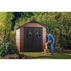 Keter Newton 7 x 7 ft Resin Storage Shed – view 2