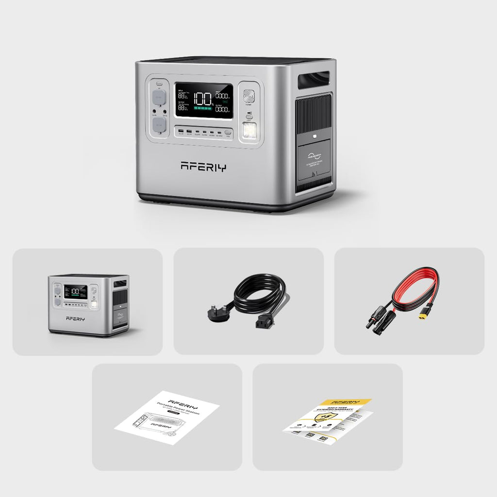 AFERIY 2400W 2048Wh Portable Power Station with 200W Solar Panel – view 8