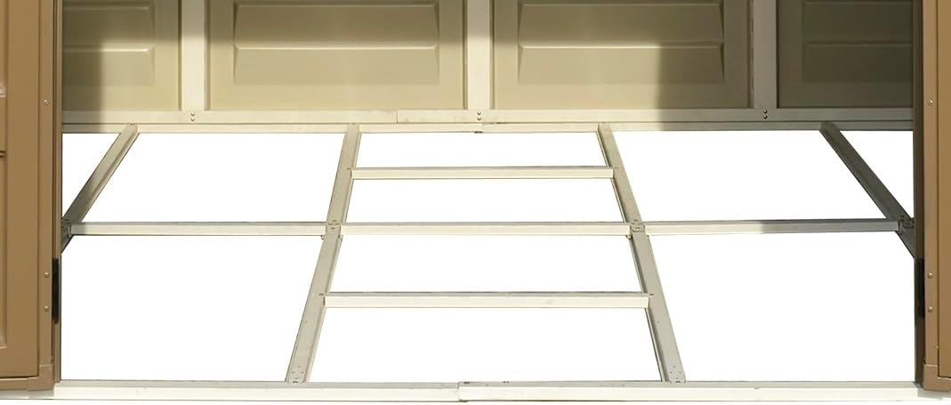 10 x 8 ft Outdoor Resin Storage Shed with Double Doors, Windows & Floor Foundation – view 11