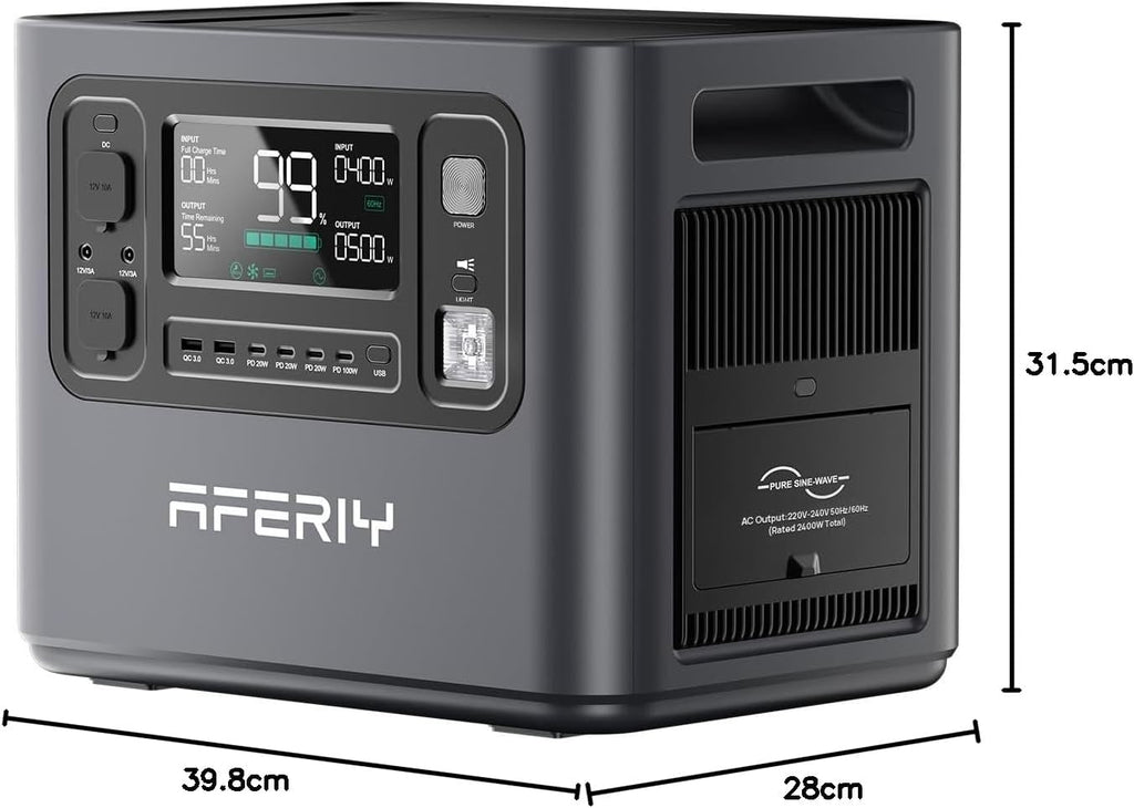 2048Wh Portable Power Station 2400W LiFePO4 – view 10