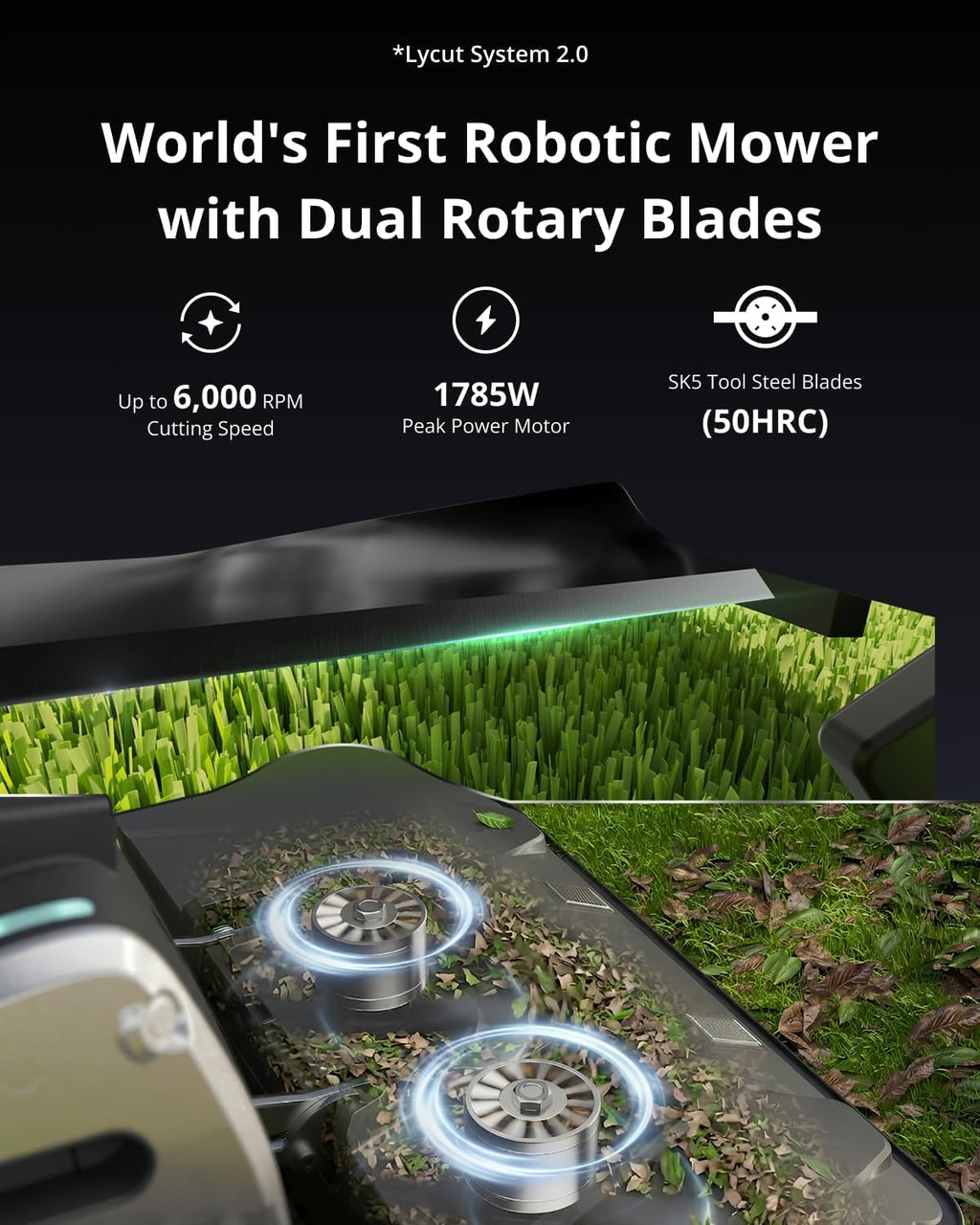 Lymow One Plus Robot Lawn Mower – view 2