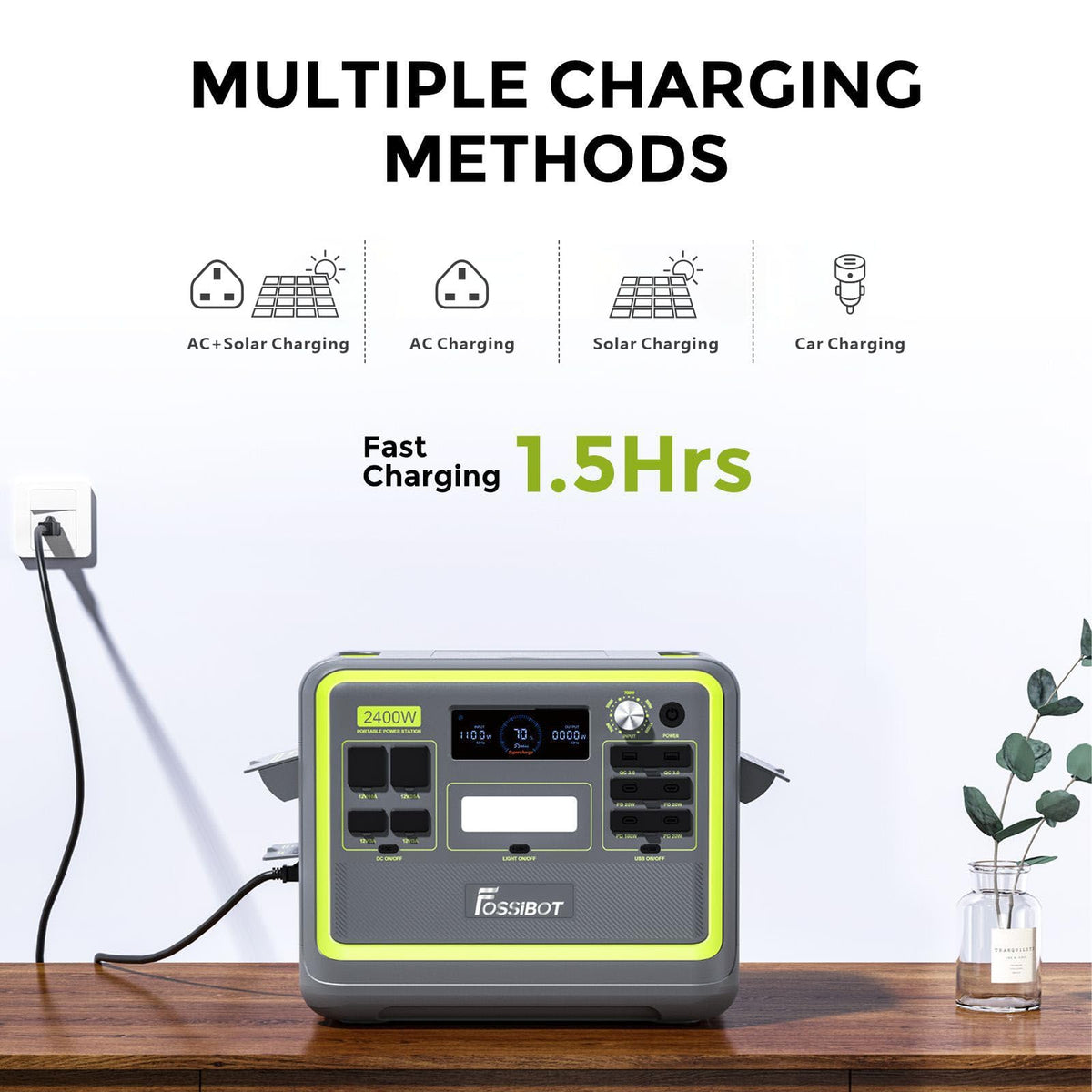 FOSSiBOT F2400 Portable Power Station 2048Wh LiFePO4 – view 8