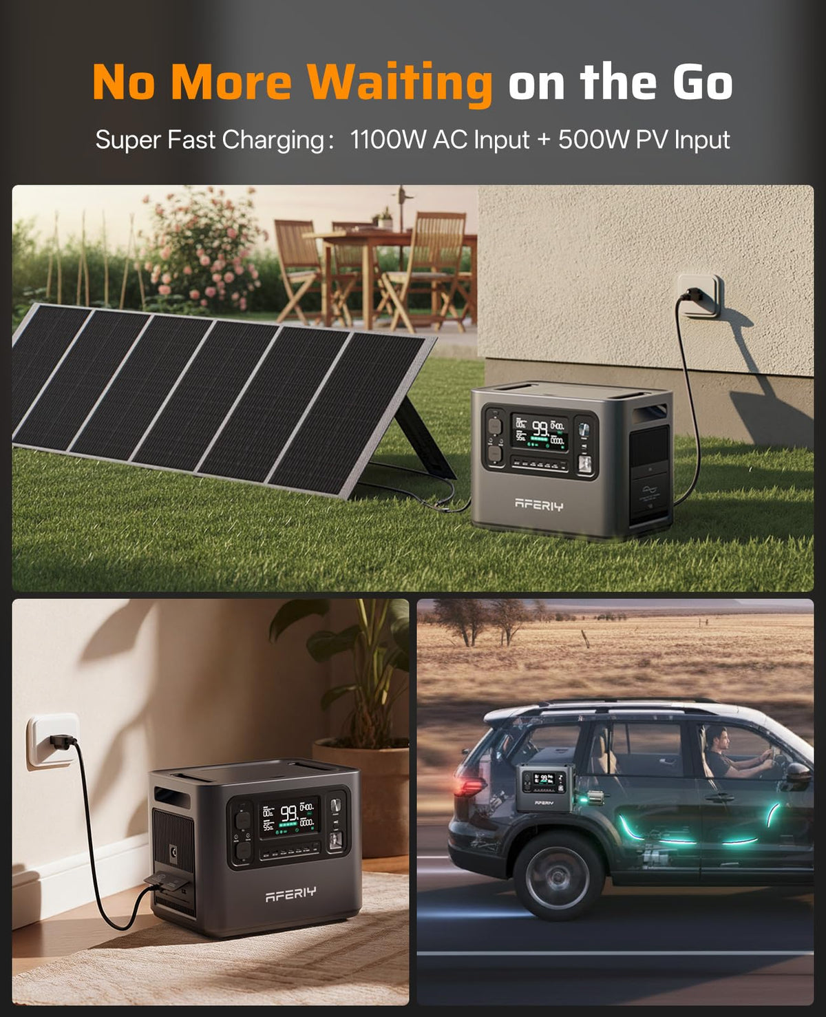 AFERIY P210 Solar Generator 2048Wh 2400W (4800W Peak) – view 2