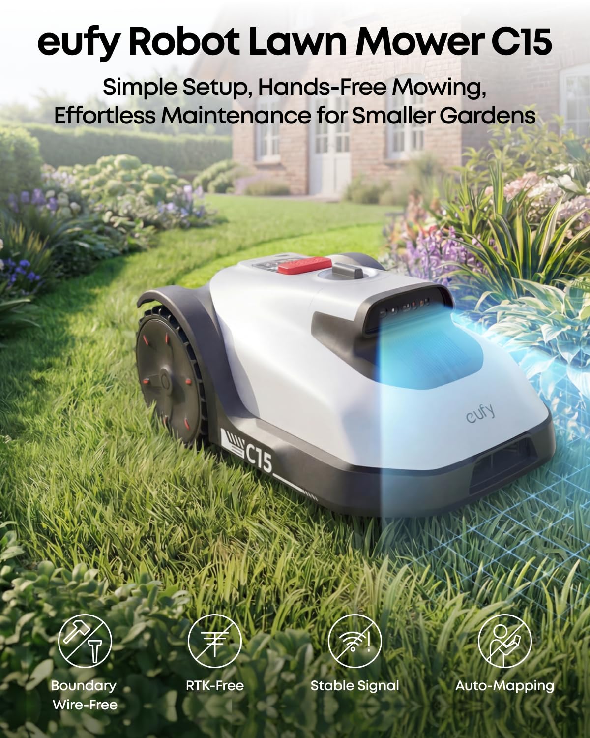 eufy C15 Robot Lawn Mower with Garage – view 2