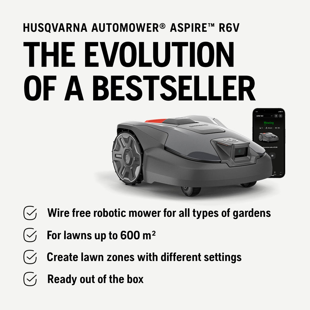 Husqvarna Automower Aspire R6V Robot Lawn Mower – view 2