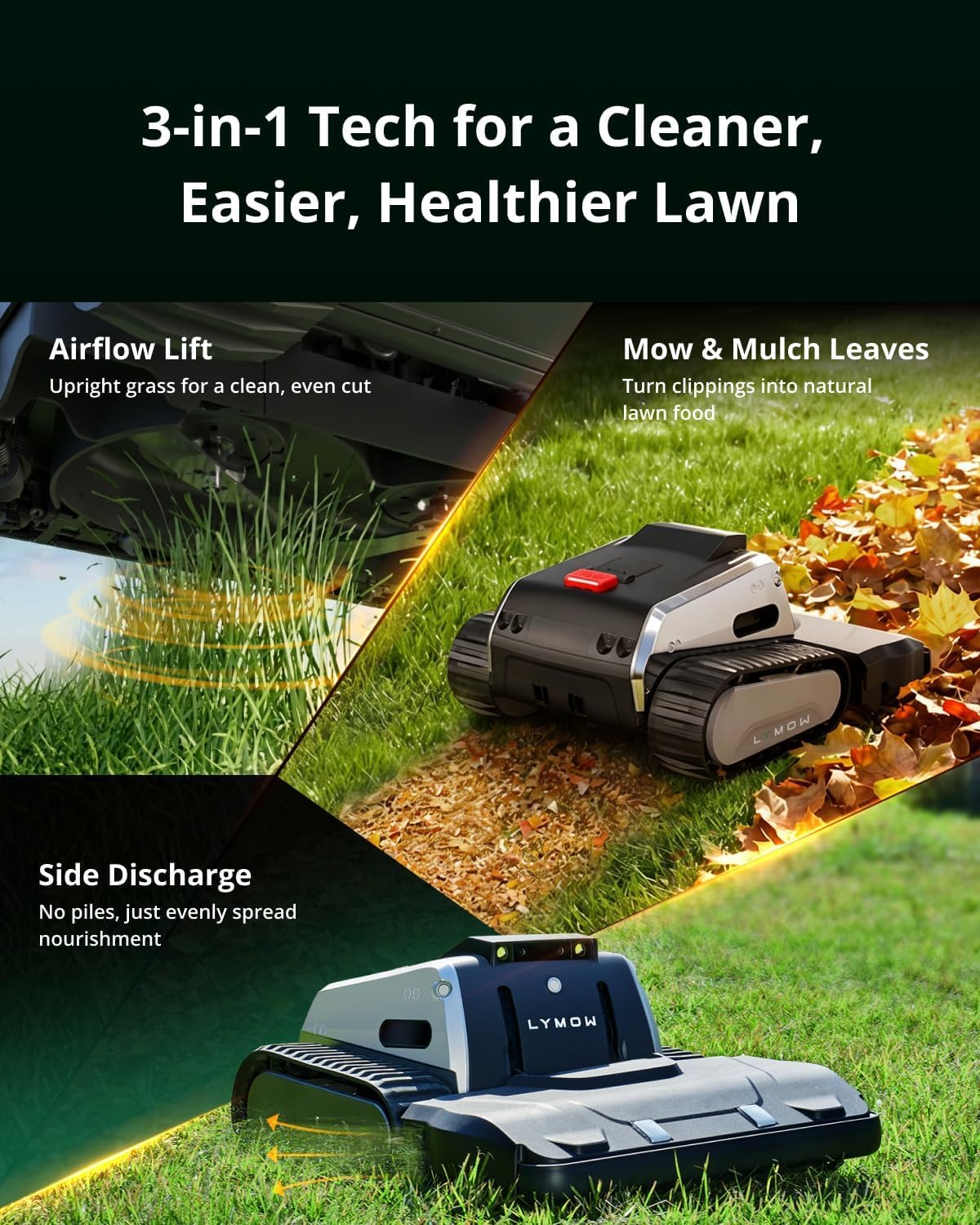 Lymow One Plus Robot Lawn Mower – view 3