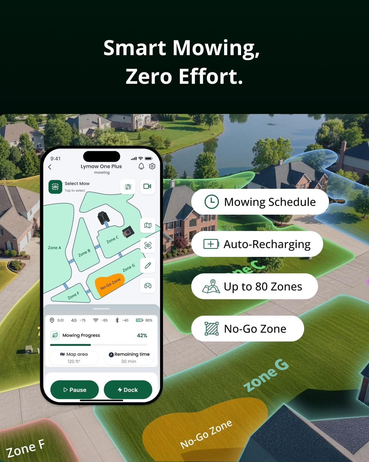 Lymow One Plus Robot Lawn Mower – view 8