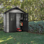 Keter Oakland 7.5 x 4 ft Resin Storage Shed – view 3