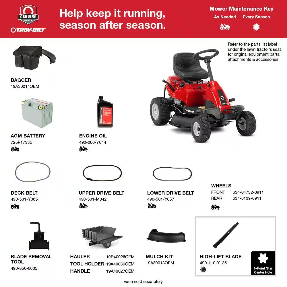 30 in Gas Riding Lawn Mower 10.5 HP – view 3