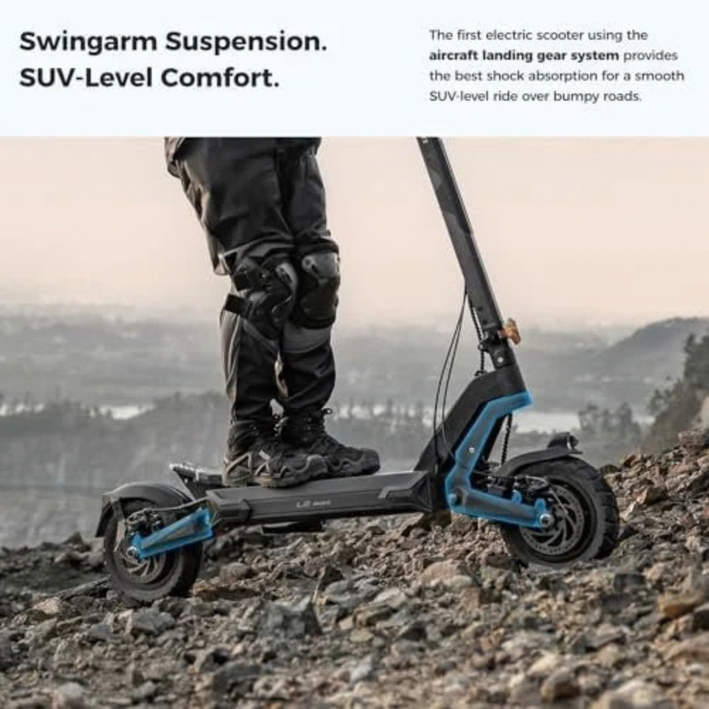 Ausom 2000W Dual Motor Folding Electric Scooter for Adult – view 3