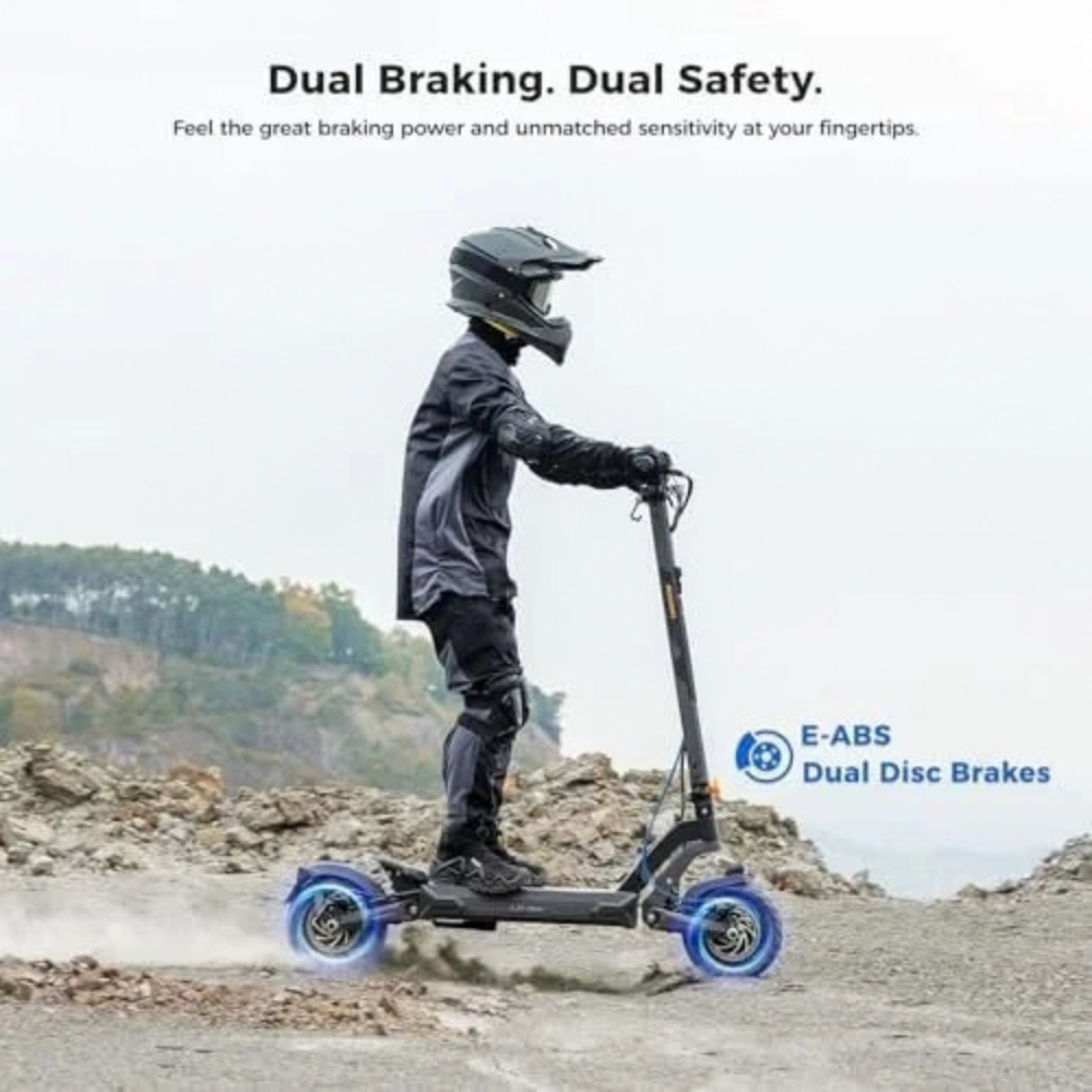 Ausom 2000W Dual Motor Folding Electric Scooter for Adult – view 4