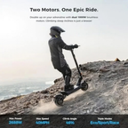 Ausom 2000W Dual Motor Folding Electric Scooter for Adult – view 5