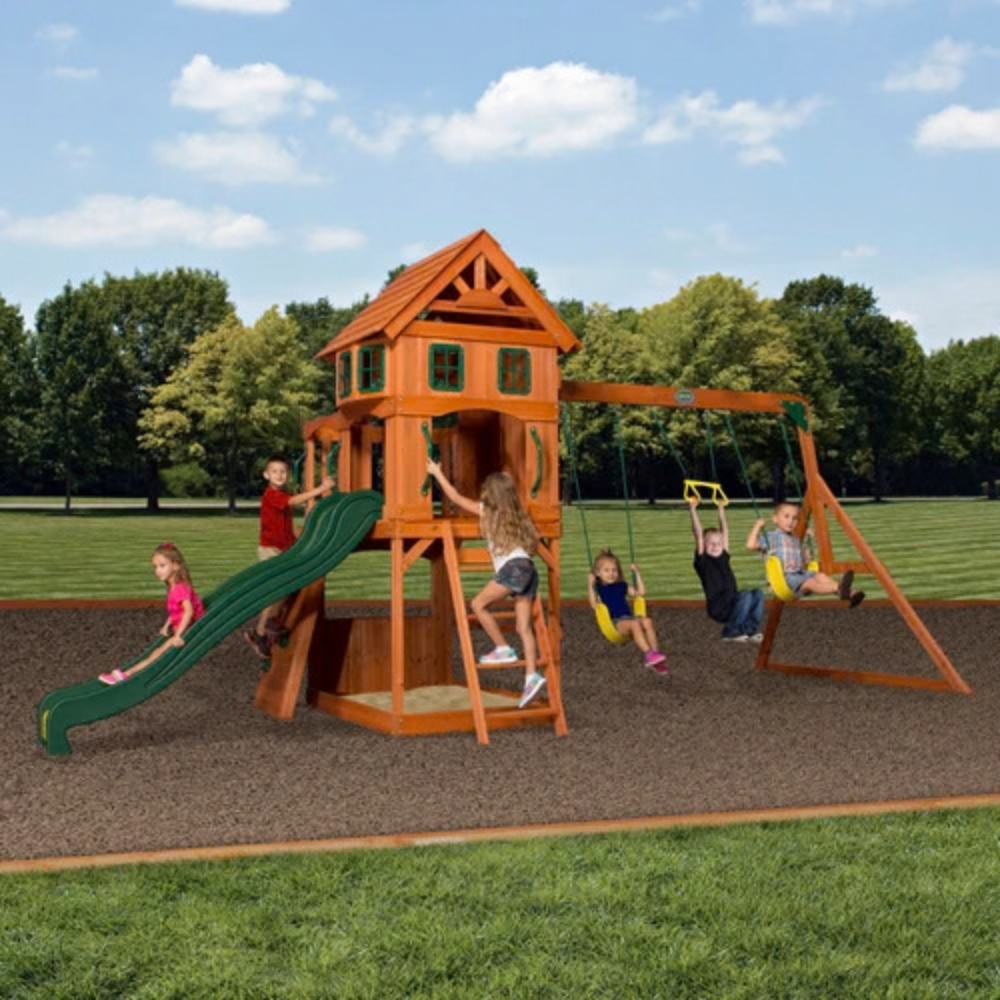 Backyard Discovery Atlantis Wooden Swing Set – view 2