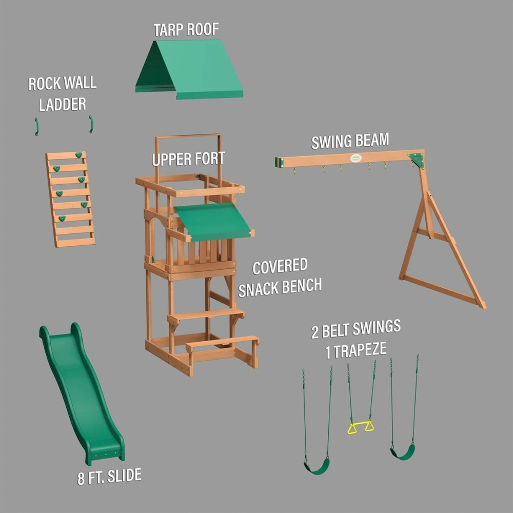 Backyard Discovery Belmont All Cedar Swing Set – view 3