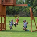 Backyard Discovery Skyfort II Cedar Wood Swing Set – view 3