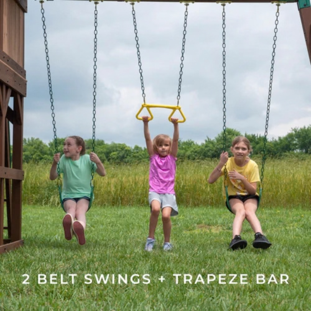 Backyard Discovery Skyfort III Swing Set – view 2