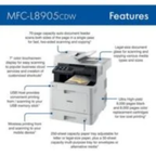 Brother MFC-L8905CDW Wireless Color Laser Printer – view 3