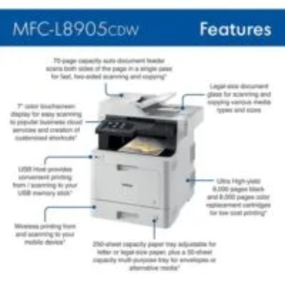Brother MFC-L8905CDW Wireless Color Laser Printer – view 3