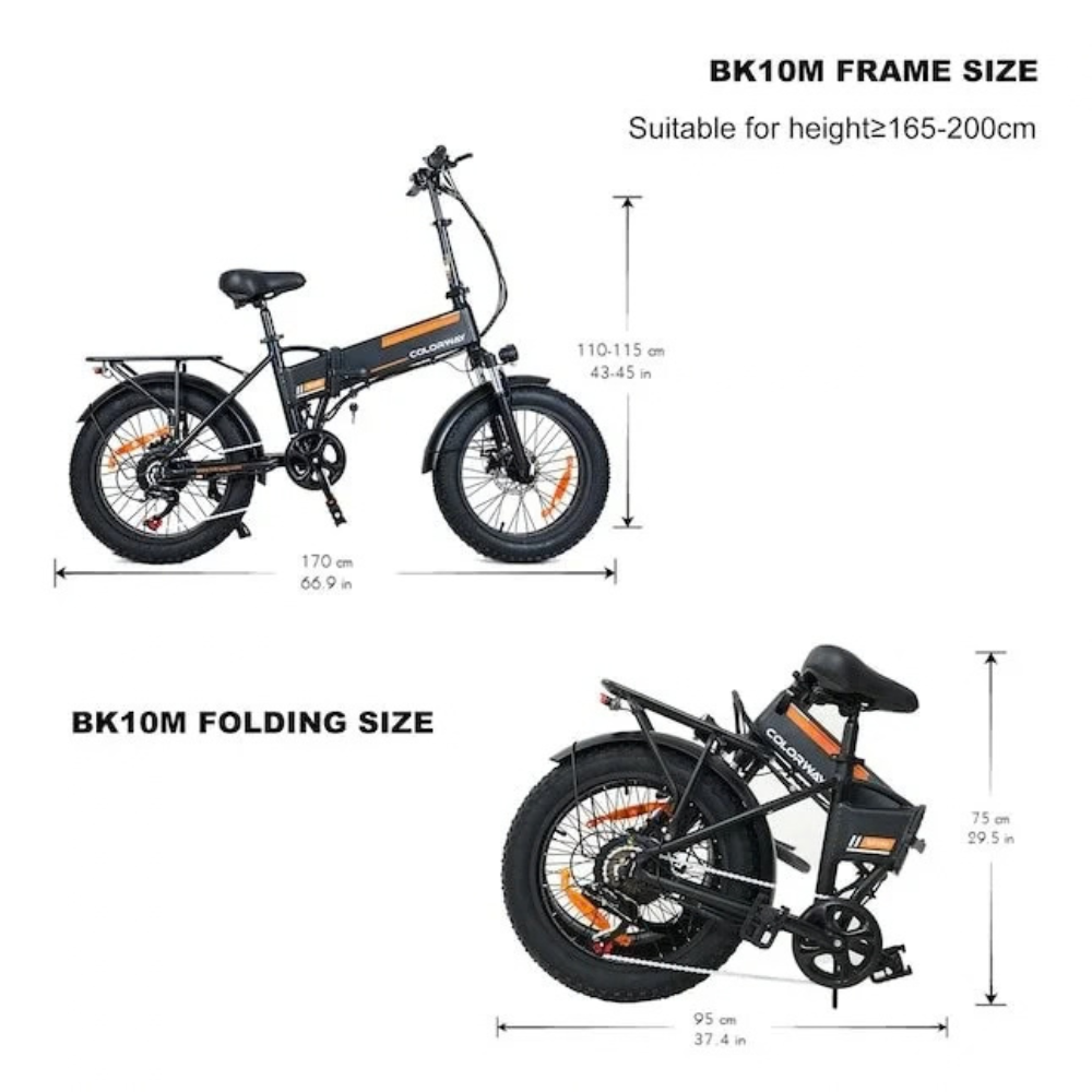 Colorway ORANGE Electric Bike – view 6