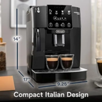 De’Longhi Magnifica Start Automatic Espresso Machine with Manual Milk – view 3