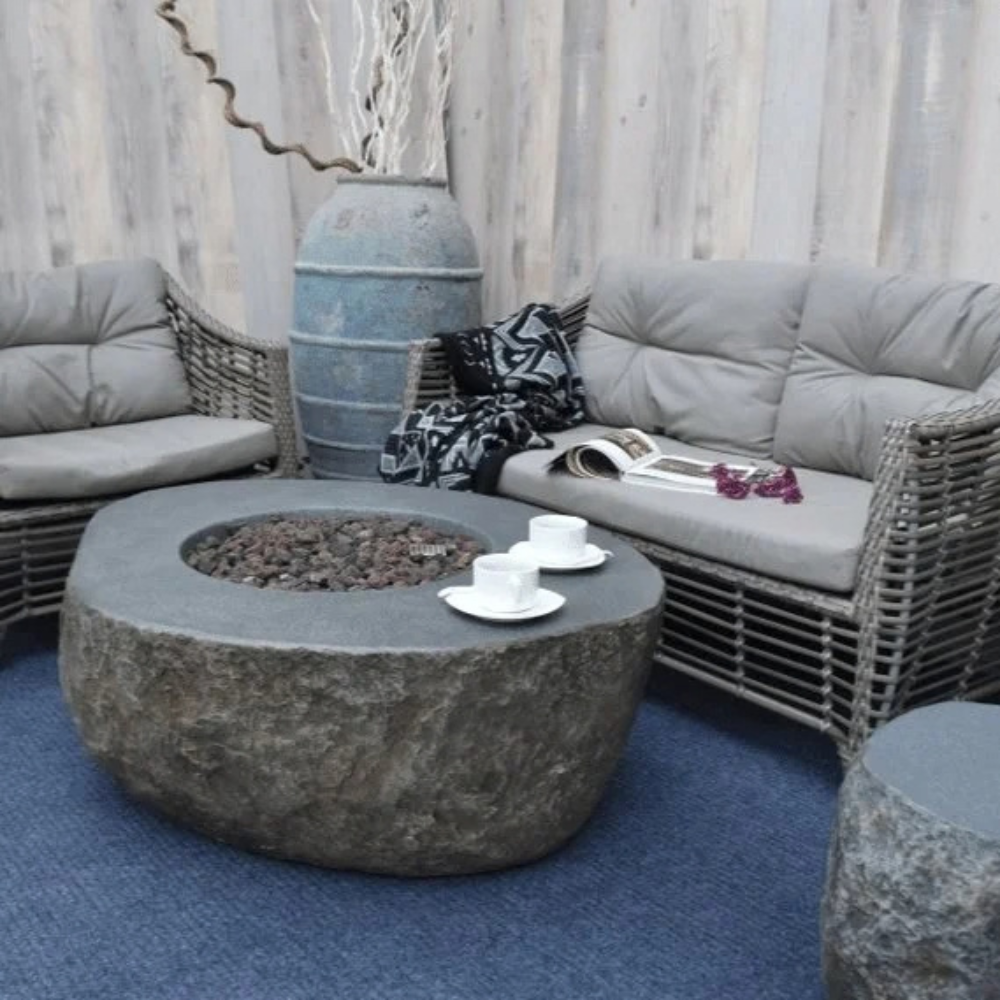 Elementi Boulder Outdoor Fire Pit Table – view 3