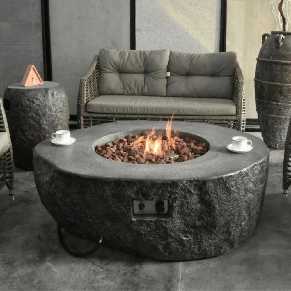Elementi Boulder Outdoor Fire Pit Table – view 5
