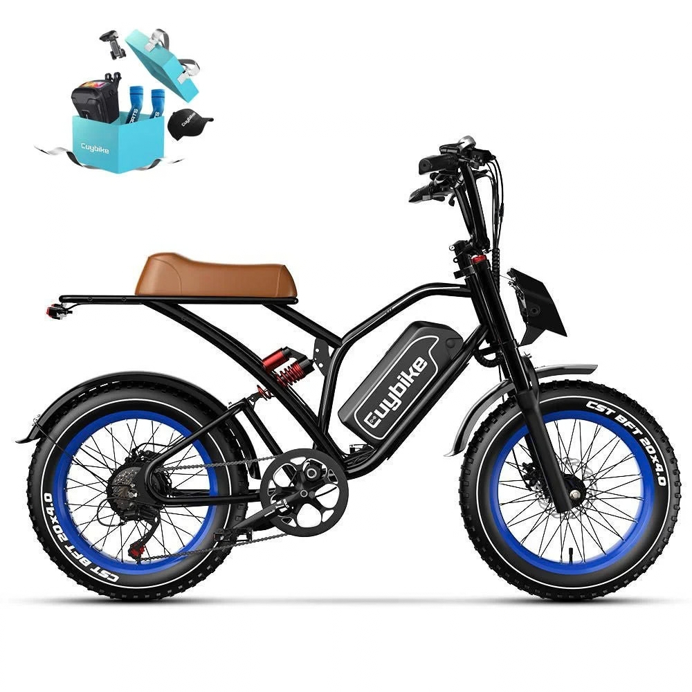 Euybike S4 Moped-Style Fat Tire Electric Bike – view 4
