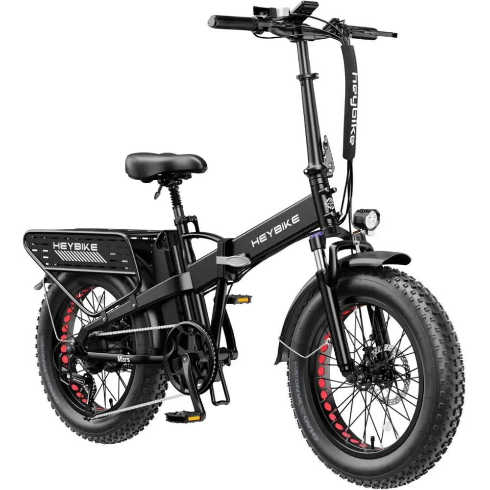 Heybike Fat Tire Mountain Electric Bike, 1200 W, 45 Miles