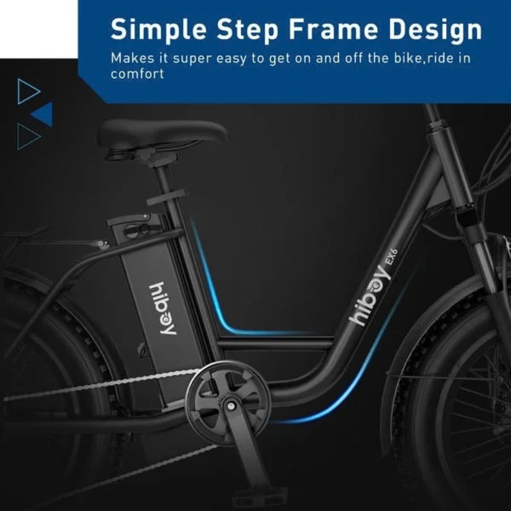 HIBOY EX6 Step-Through Electric Fat Tire Bike – view 5
