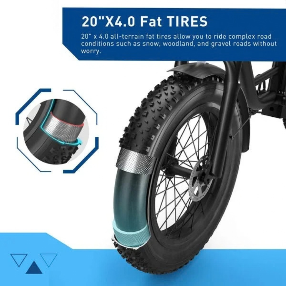 HIBOY EX6 Step-Through Electric Fat Tire Bike – view 6