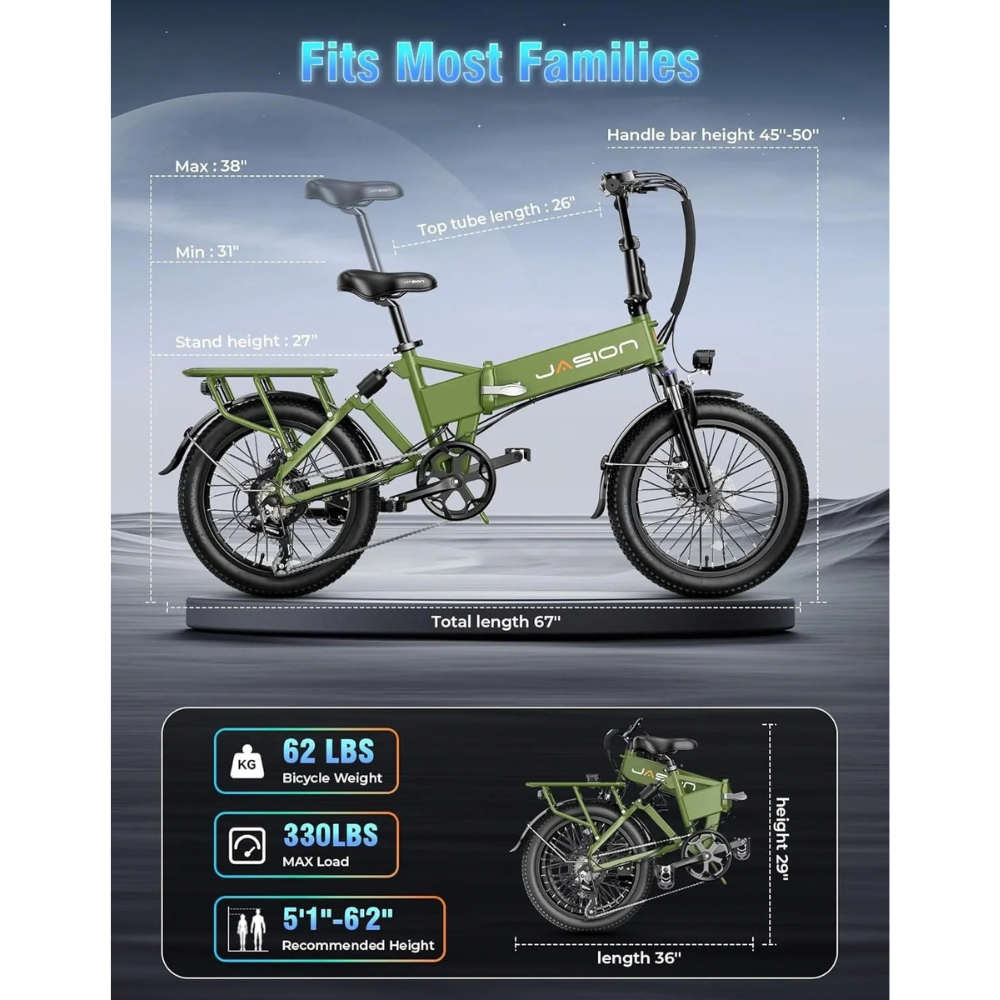 Jasion EB7 2.0 All-Terrain Electric Bike – view 7