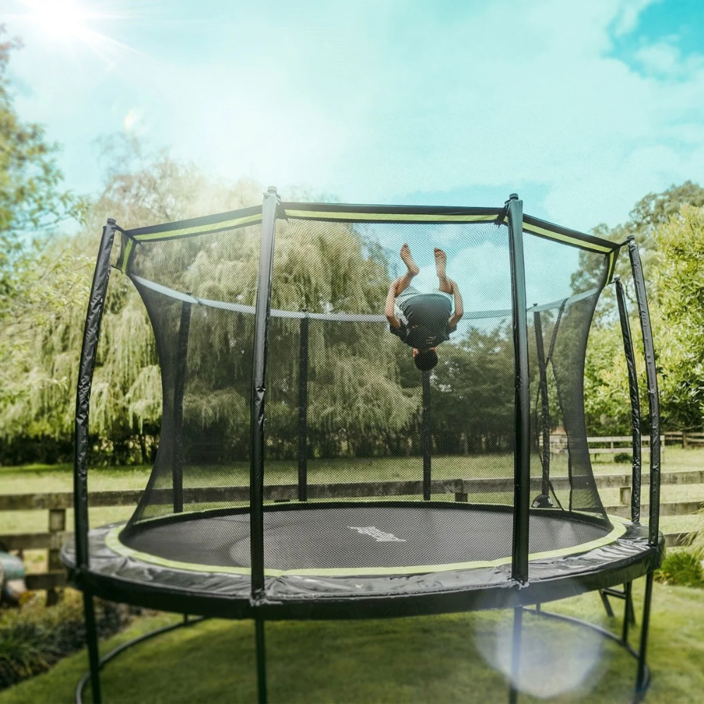 JumpFlex Hero Round Outdoor Backyard Trampoline – view 2