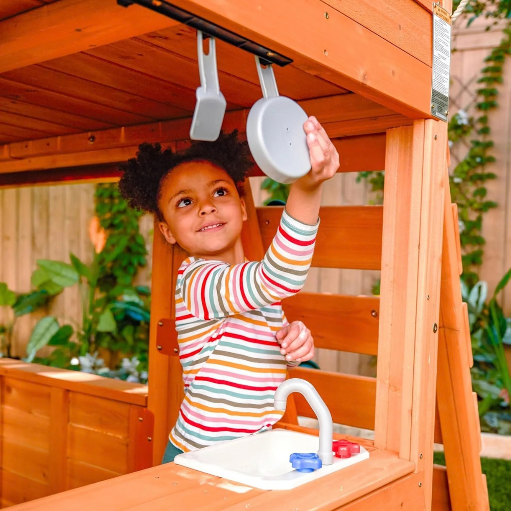 KidKraft Falcon Ridge Wooden Swing Set/Playset – view 3