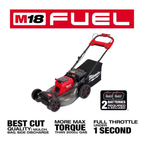 Milwaukee M18 FUEL 21-Inch Self-Propelled Dual Battery Mower Kit – view 2