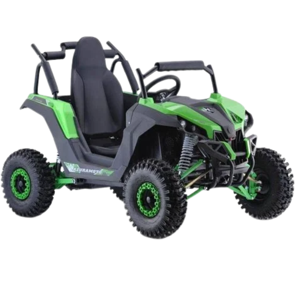 MotoTec Raider Kids UTV 48v 1200w Full Suspension Bluee – view 2