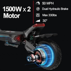 NANROBOT N6 72V 3000W Dual-Motor Electric Scooter – view 4