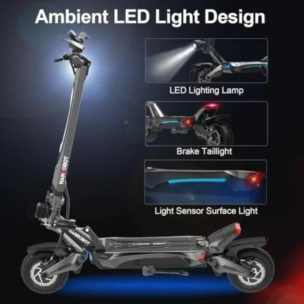 NANROBOT N6 72V 3000W Dual-Motor Electric Scooter – view 5