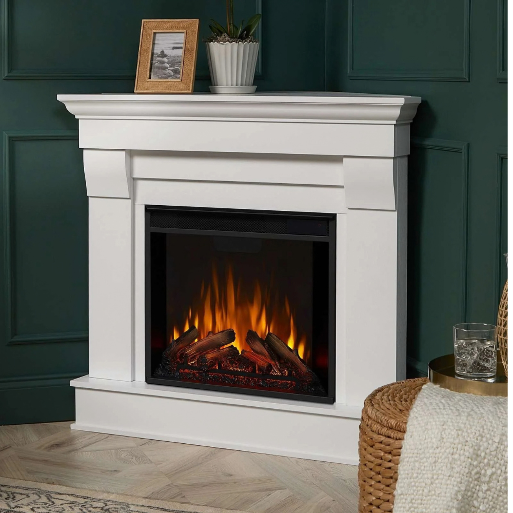 Real Flame Chateau Corner Electric Fireplace