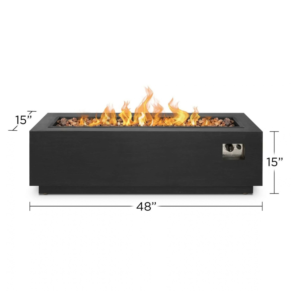 Real Flame Lanesboro Propane or Natural Gas Fire Pit Table – view 2