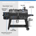 Pit Boss Pro Series Gas & Pellet Combo Grill – view 2