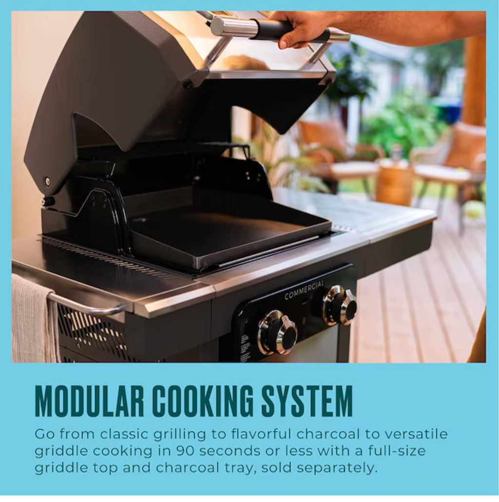 Char-Broil Commercial Series Gas Grill & Griddle Combo – view 4