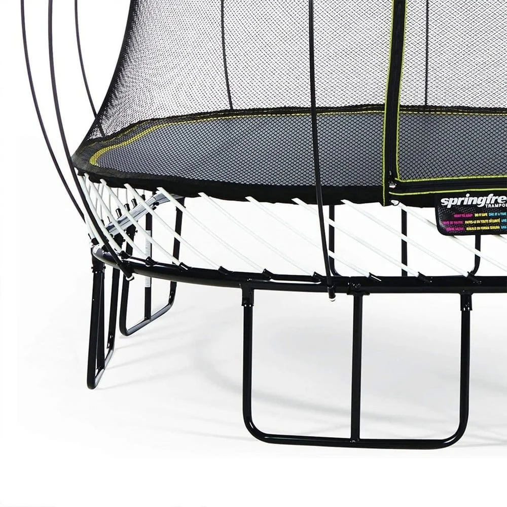 Springfree Kids 11 ft. Outdoor Large Square Trampoline with Enclosure – view 2