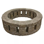 Stonehenge 58 in. x 16 in. Concrete Fire Pit Kit in Northwest Blends