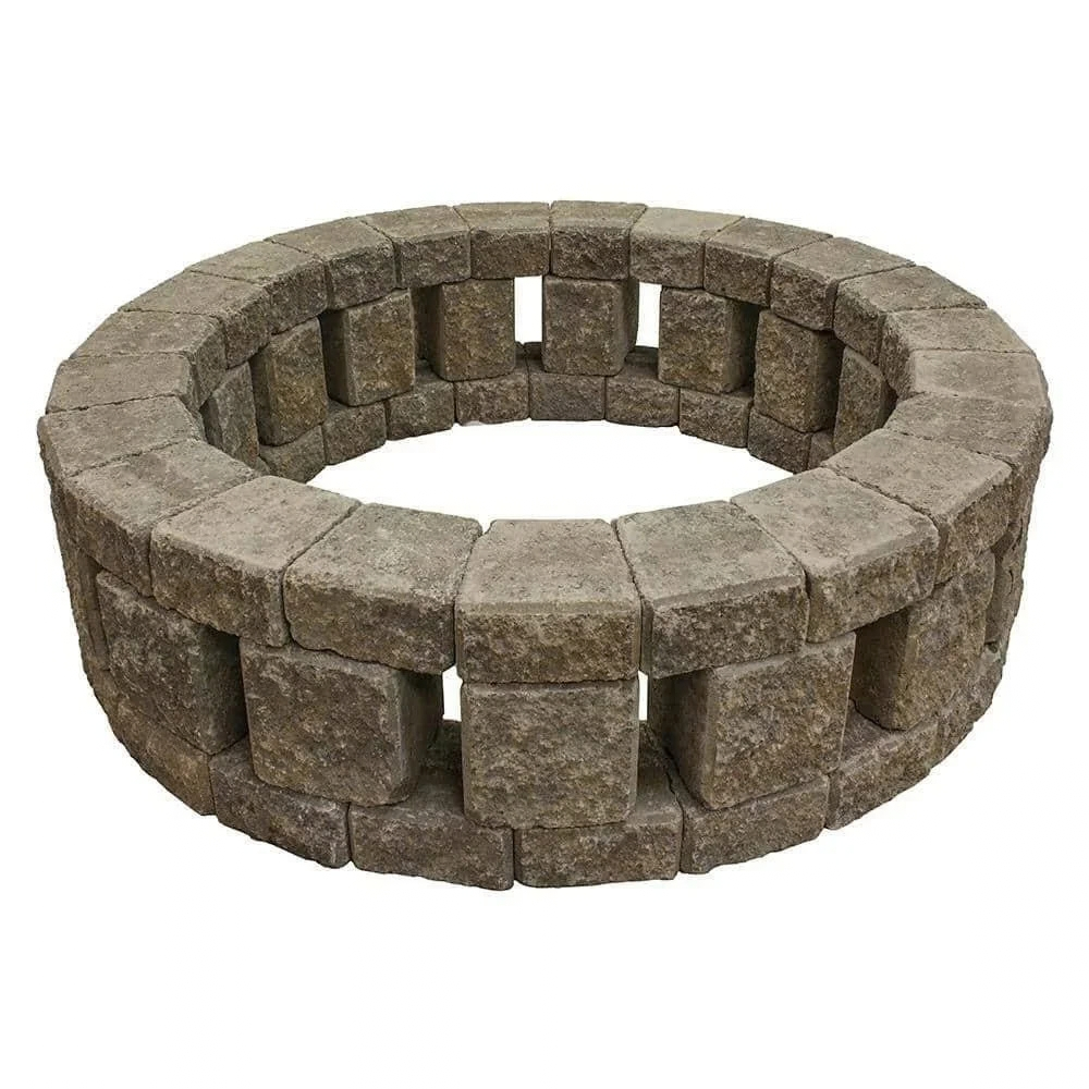 Stonehenge 58 in. x 16 in. Concrete Fire Pit Kit in Northwest Blends