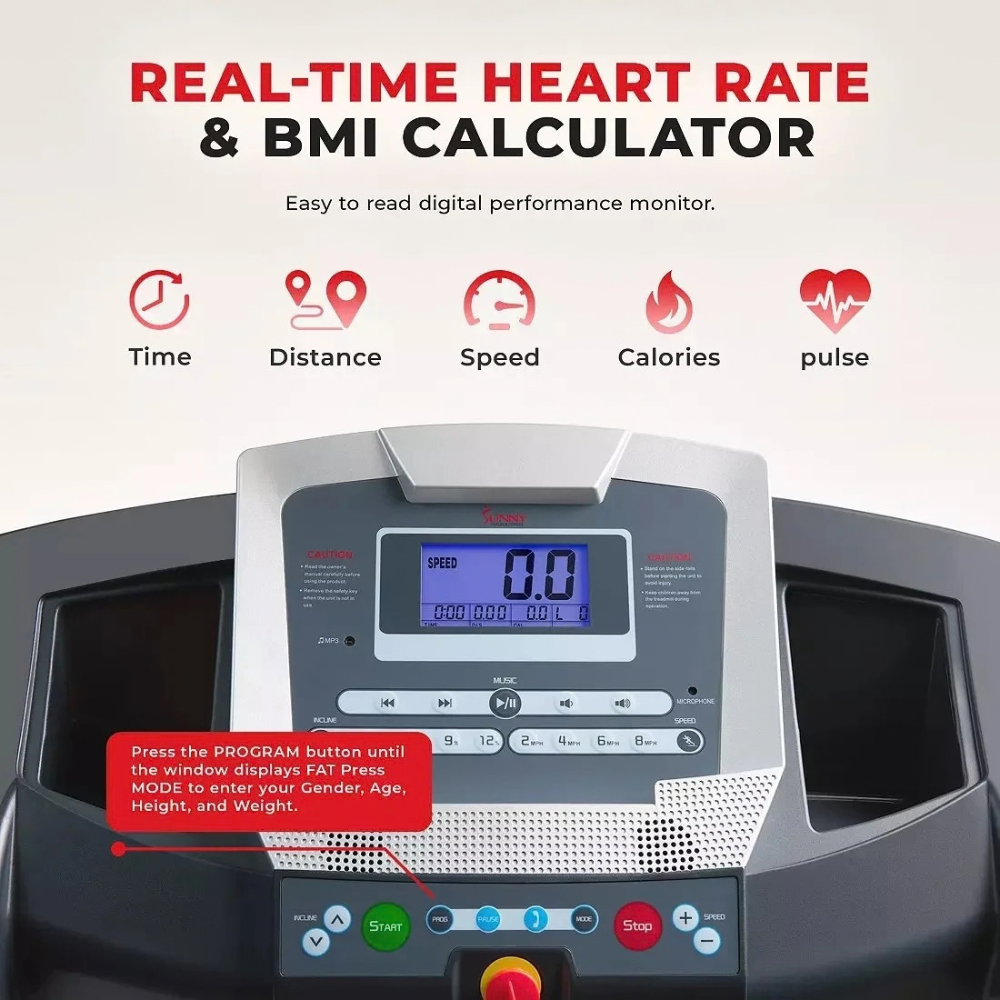 Sunny Health & Fitness Smart Treadmill SF-T7515 – view 2