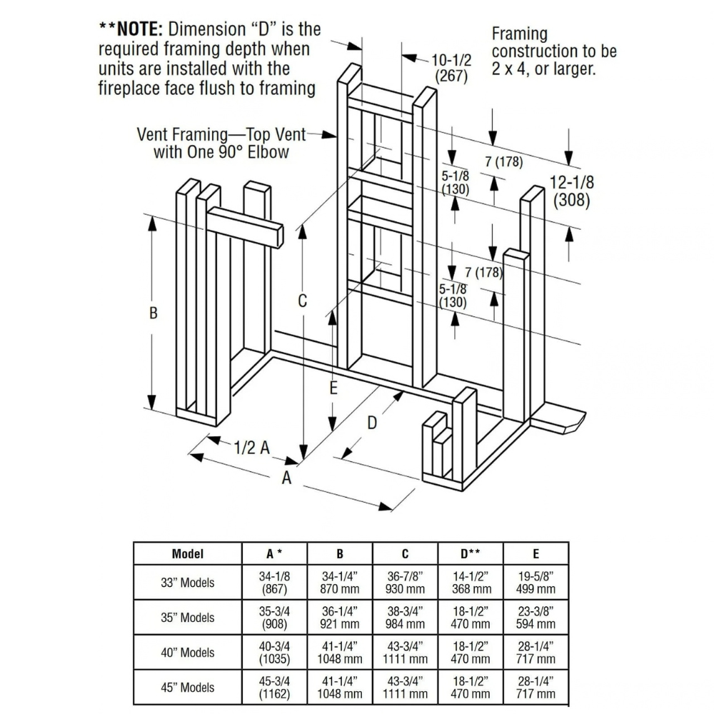 DRT2033 Compact Traditional Direct Vent Gas Fireplace – view 2
