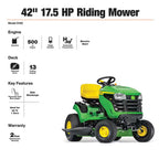 42 in Gas Riding Lawn Mower 17.5 HP – view 2