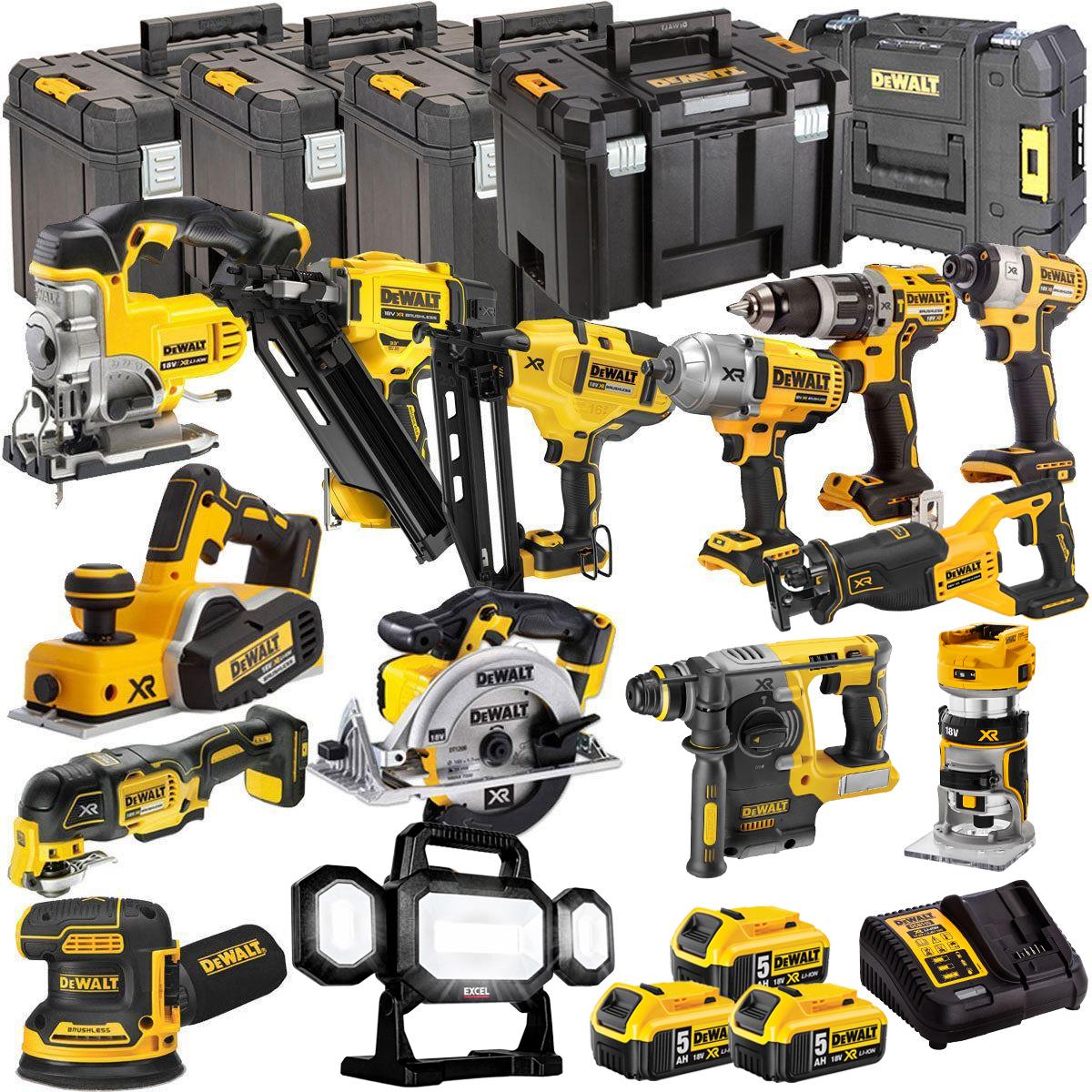 DEWALT 20V MAX XR 14 Tool Combo Kit with 3 x 5.0Ah Batteries